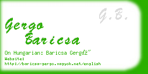 gergo baricsa business card